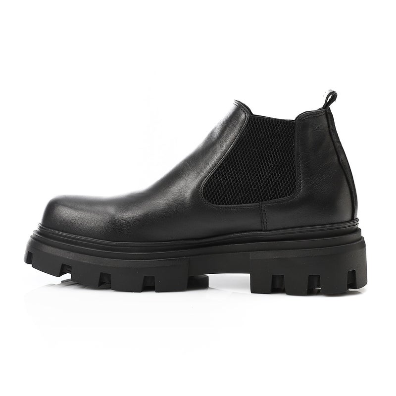 Mr.joe Men’s Chunky Ankle Boots – Black - Image 4
